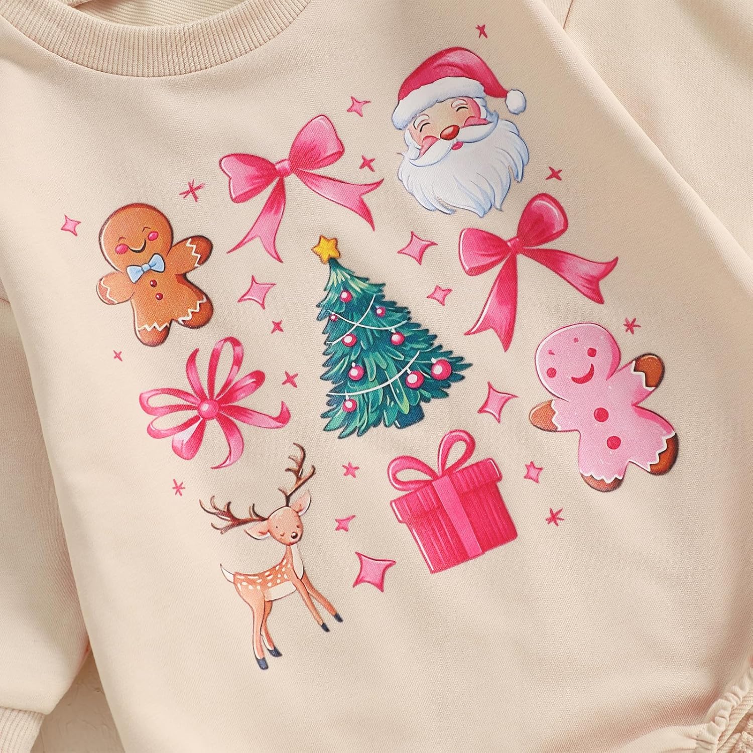 BemeyourBBs Newborn Baby Boy Girl Fall Winter Clothes Long Sleeve Bubble Sweatshirt Romper Cute Infant One Piece Outfit - Image 5