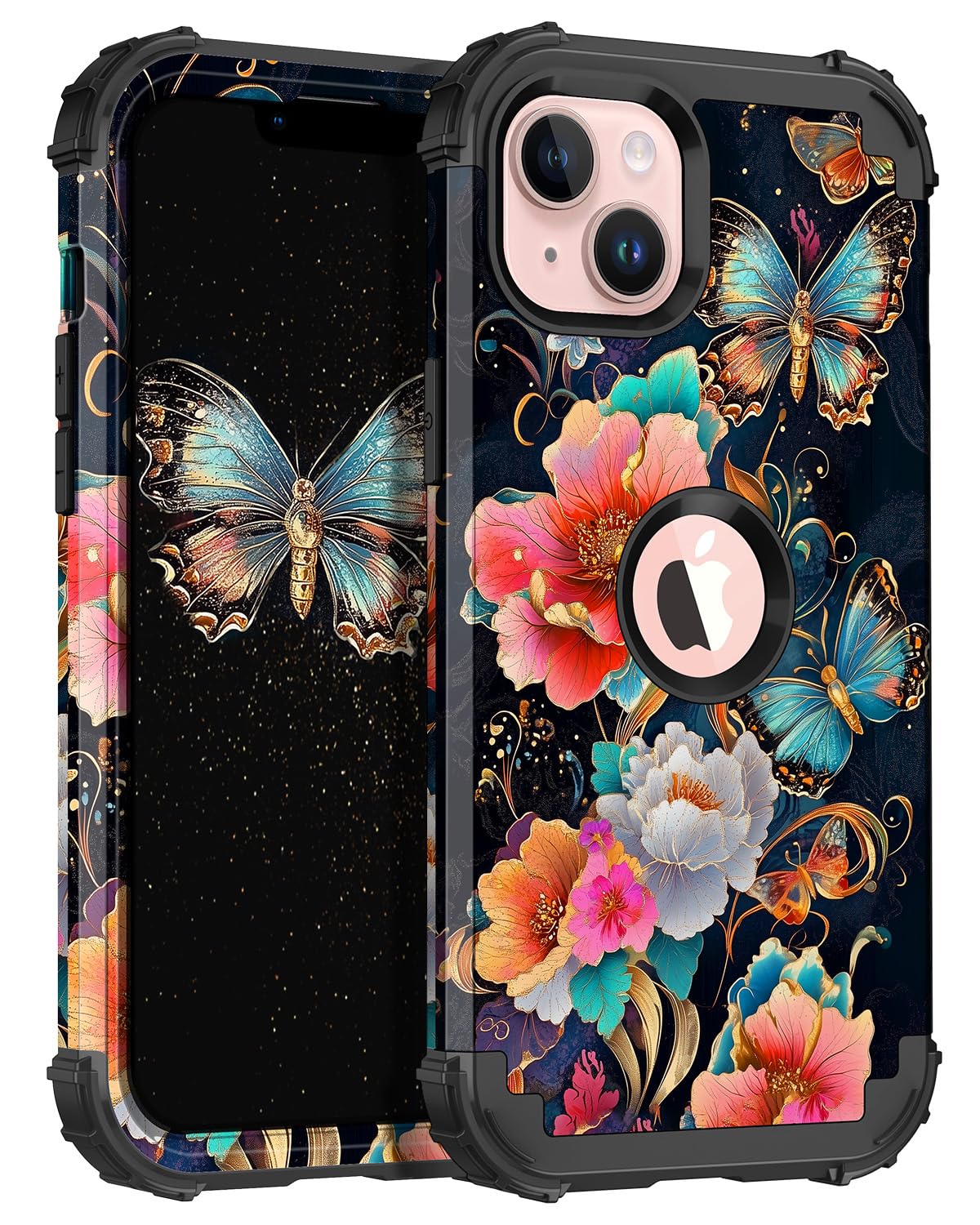 Coque iPhone 14 Plus phosphorescente antichoc à trois couches silicone et plastique - 8