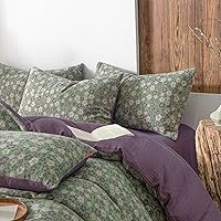 Vista 40 de VM VOUGEMARKET - Juego de funda de edredón floral rosa, Queen, 3 piezas, ropa de cama de algodón para niñas estilo campestre romántico, con cierre