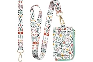 Fintie 2-in-1 Leather ID Holder Wallet with Lanyard for Women - Women...