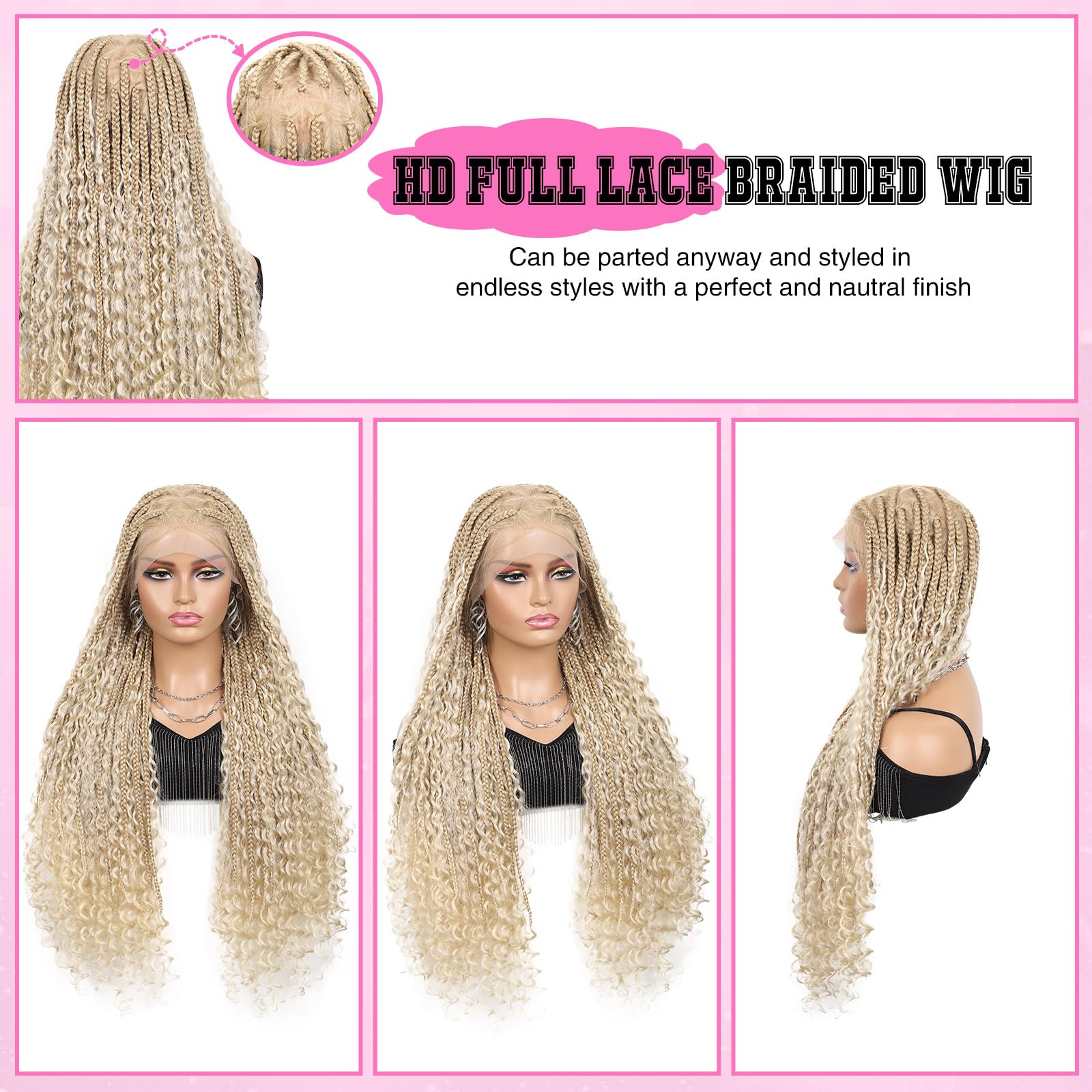Kalyss 22 Inches Women’s wig Amazon.com : Kalyss Heat Resistant Yaki Human Hair Blended  main image 3