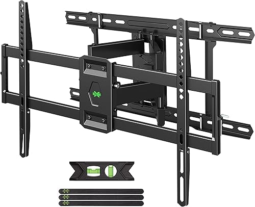 USX MOUNT Soporte de TV de movimiento completo para televisores de 42 a 80 pulgadas, se adapta a pernos de 16 pulgadas, 18 pulgadas o 24 pulgadas,