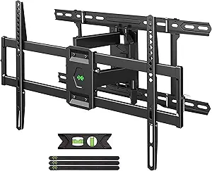 USX Mount UL Listed TV Wall Mount for 42"-85" TVS, Fits 16" 18" or 24" Studs, Full Motion TV Mount Swivel Tilt Extension TV Bracket with Dual Articulating Arms, Max VESA 600x400mm, Load 110lbs