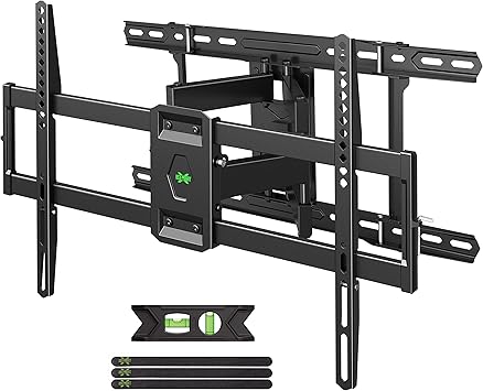 USX Mount UL Listed TV Wall Mount for 42"-85" TVS, Fits 16" 18" or 24" Studs, Full Motion TV Mount Swivel Tilt Extension TV Bracket with Dual Articulating Arms, Max VESA 600x400mm, Load 110lbs