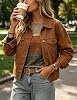 Camisa Casual de Manga Larga para Mujer, Cuello Redondo, para Otoño 5