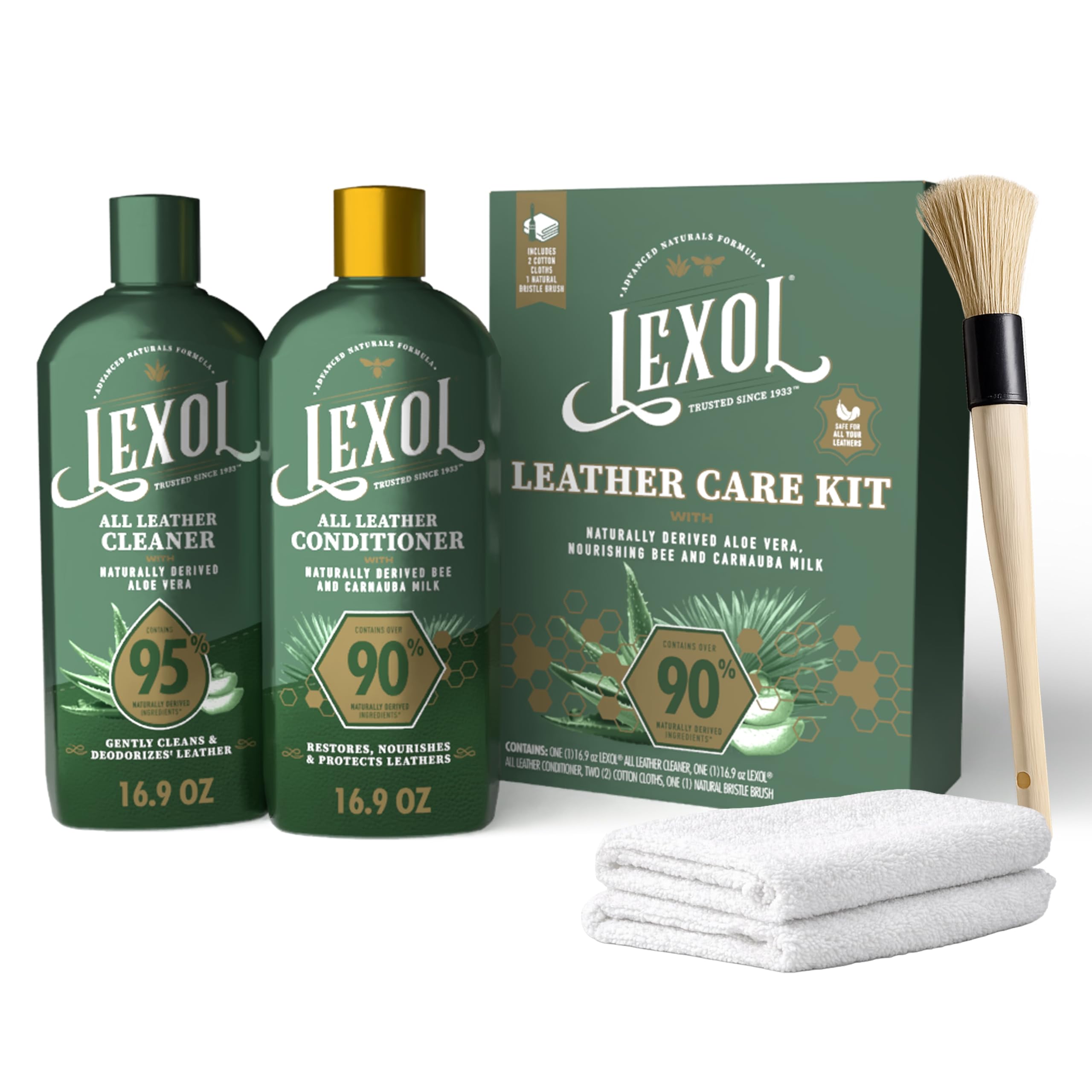 Amazon.com: Lexol Advanced Naturals Leather Care Kit with All