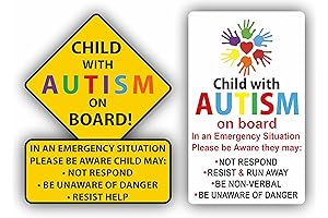 AK Warning Car Sticker: Autistic Child on Board