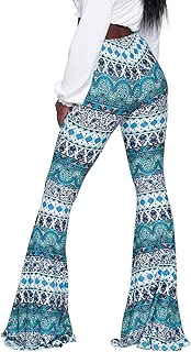 tribal print bell bottom pants
