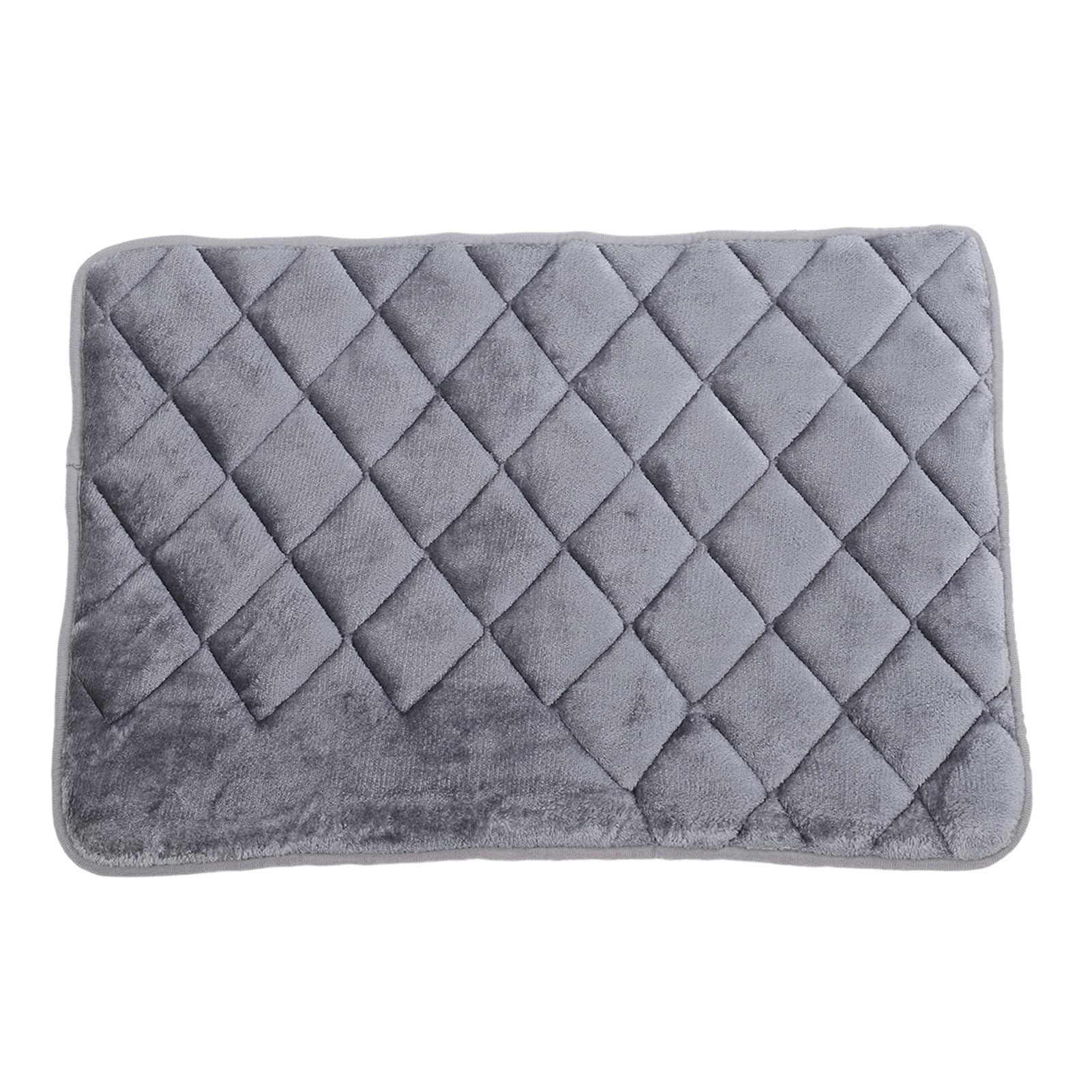 Magik & Kover 2er Set Hundebox-Pads – Weiche, Rutschfeste Matten Für Transportboxen, 61x45,7 Cm, Maschinenwaschbar, Grau