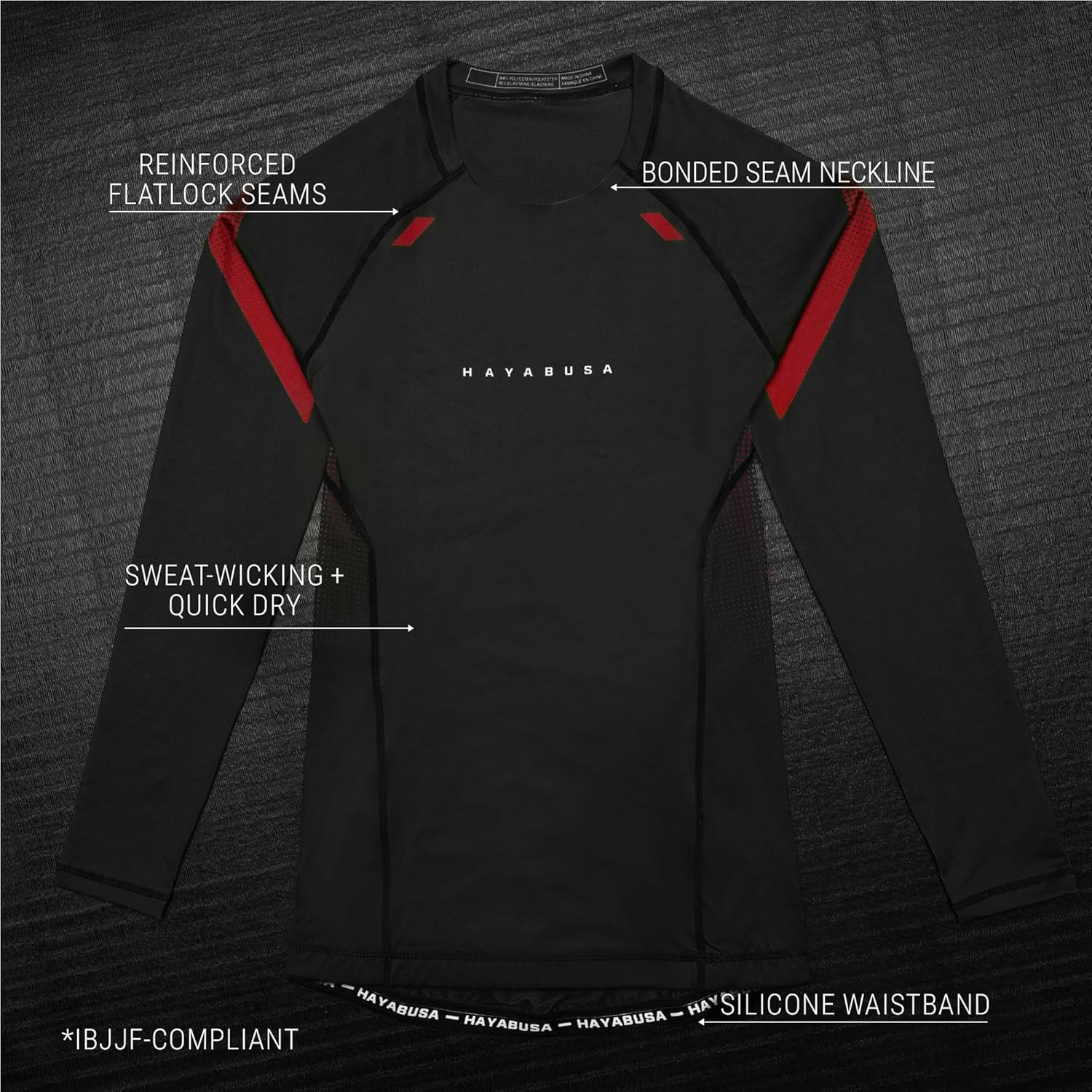 Hayabusa Pro Ranked Rash Guard for Women Long Sleeve - Image 7