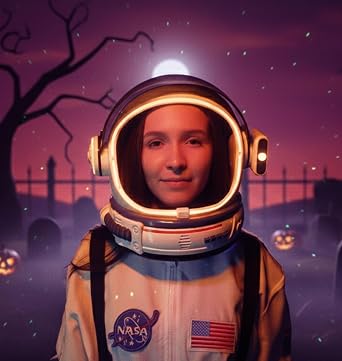 Halloween LED Astronaut Helmet with Movable Visor and Mission Sounds