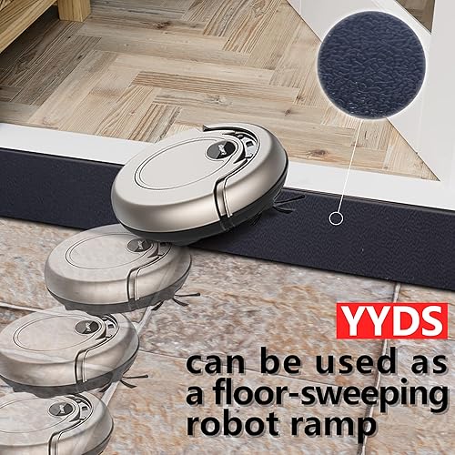 Miniatura 4 de YYDS Rampa de umbral de elevación de 1 pulgada, rampa para silla de ruedas de goma sólida, rampas de umbral para puertas, superficie texturizada,