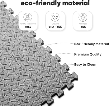 Amazon.com: Home Gym Mat, Puzzle Exercise Mat, EVA Interlocking