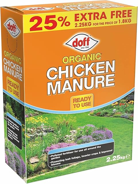 Doff Organic Pelleted Chicken Manure Fertiliser, Orange