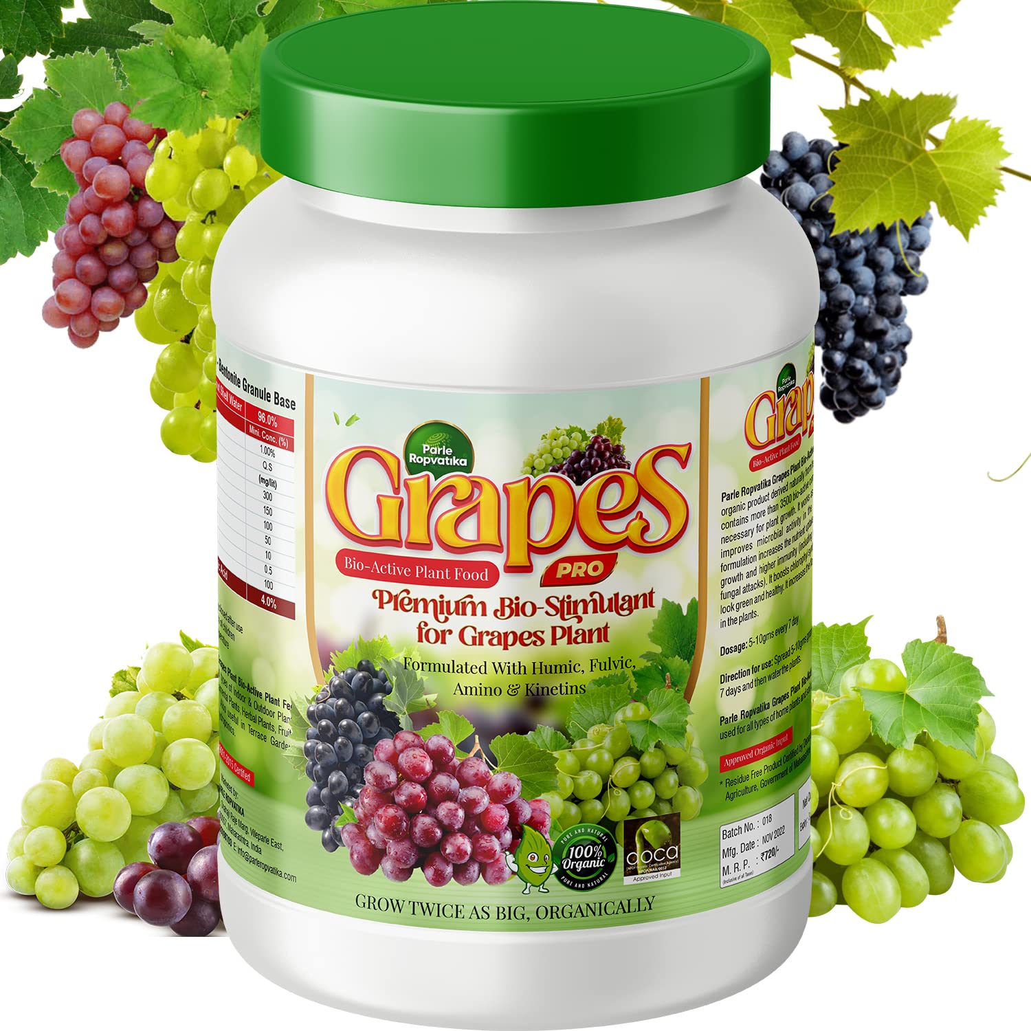 Parle Ropvatika Grapes Essential Fertilizer Organic Soluble Fertilizer 250gm Flower, Vegetable & Fruit Feed | All Purpose Plant Food for Indoor & Outdoor - Garden Fertilizer (B0BNZC33FF) Amazon Price History, Amazon Price Tracker