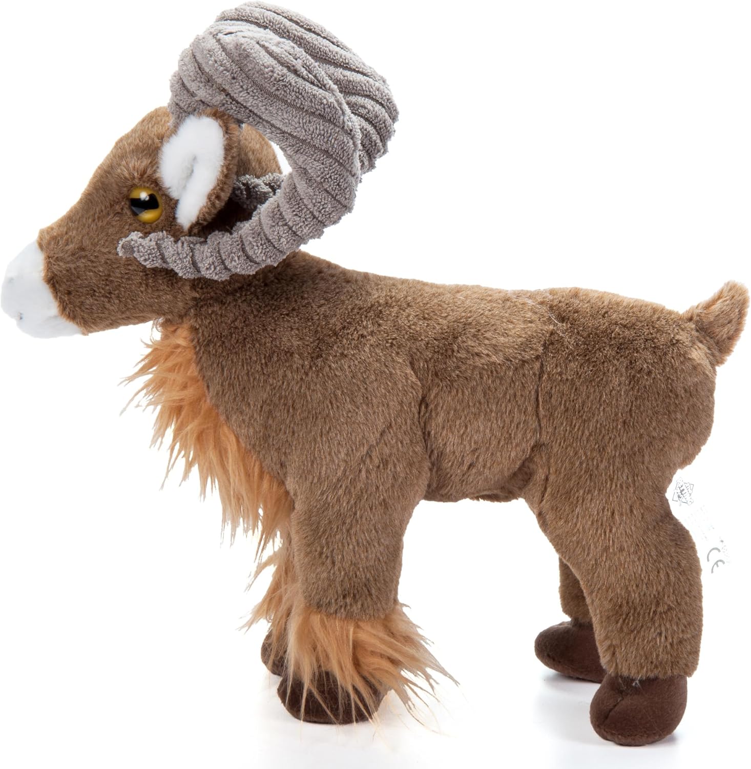 The Petting Zoo Aoudad Sheep Stuffed Animal Plushie, Gifts for Kids, Wild Onez Wildlife Animals, Sheep Plush Toy, 12 inches
