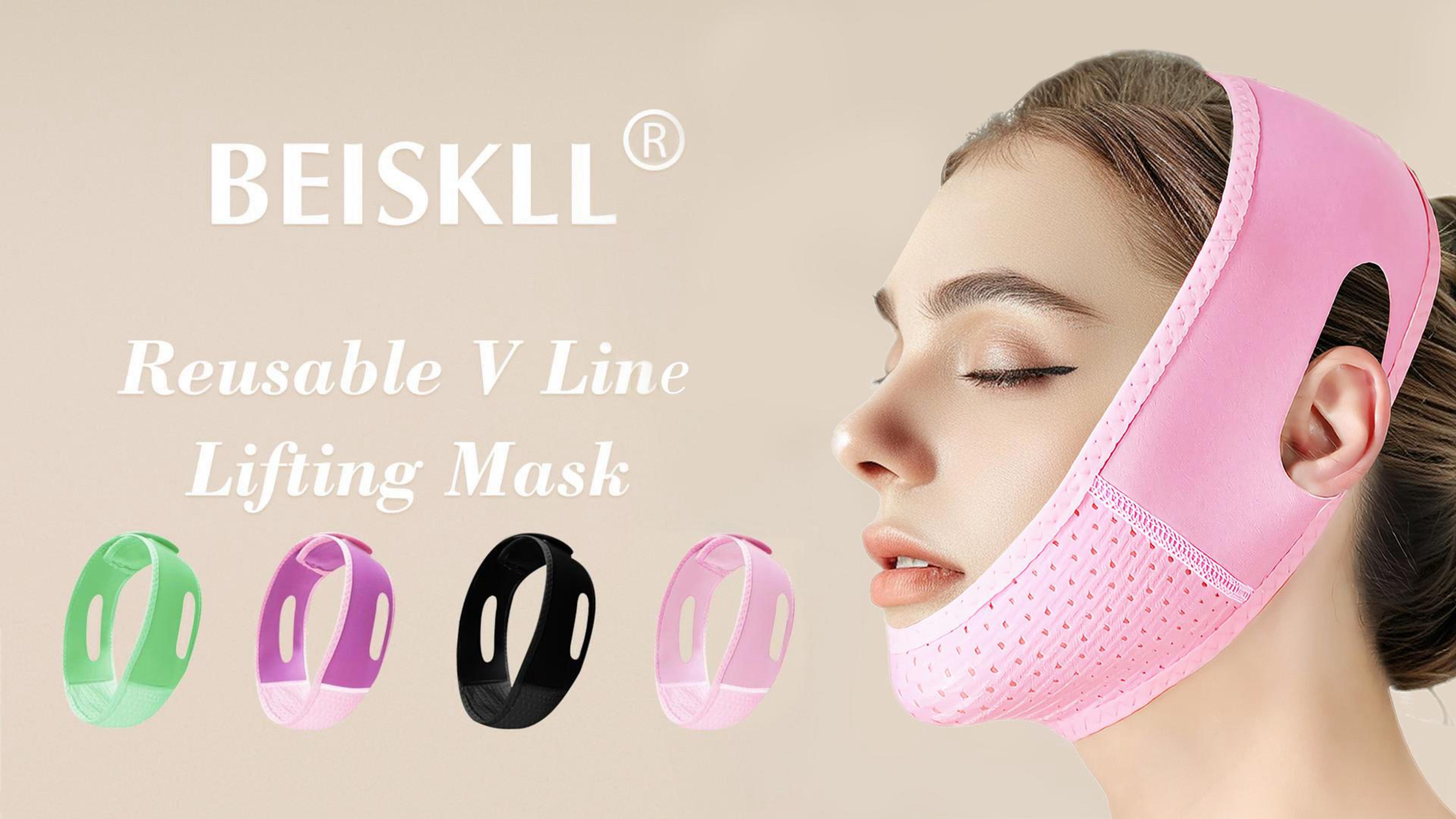 Amazon.com: Beiskll Reusable V Line Lifting Mask with Chin