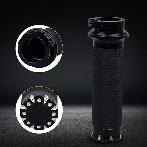 Miniatura 8 de NTHREEAUTO Empuñaduras de manillar de 1 pulgada  0.984 in para motocicleta, agarre universal compatible con Harley Sportster Iron 883 Dyna Road