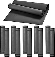 ANABIUP 10 Pack Yoga Mats Bulk 68x24x4mm Black - Anti-Slip Tear-Resistant EVA Mats for Kids Adults Gym Home Workouts