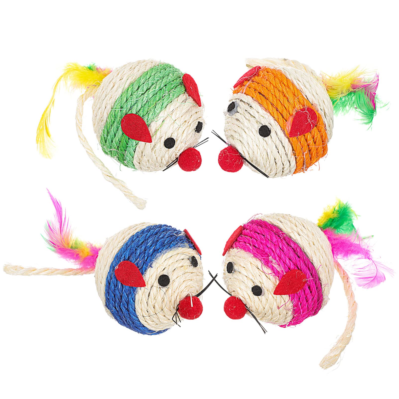 POPETPOP 12piezas Juguete Interactivo para Gatos Bola De Ratón Accesorios para Gatos Juguetes para y Color Aleatorio