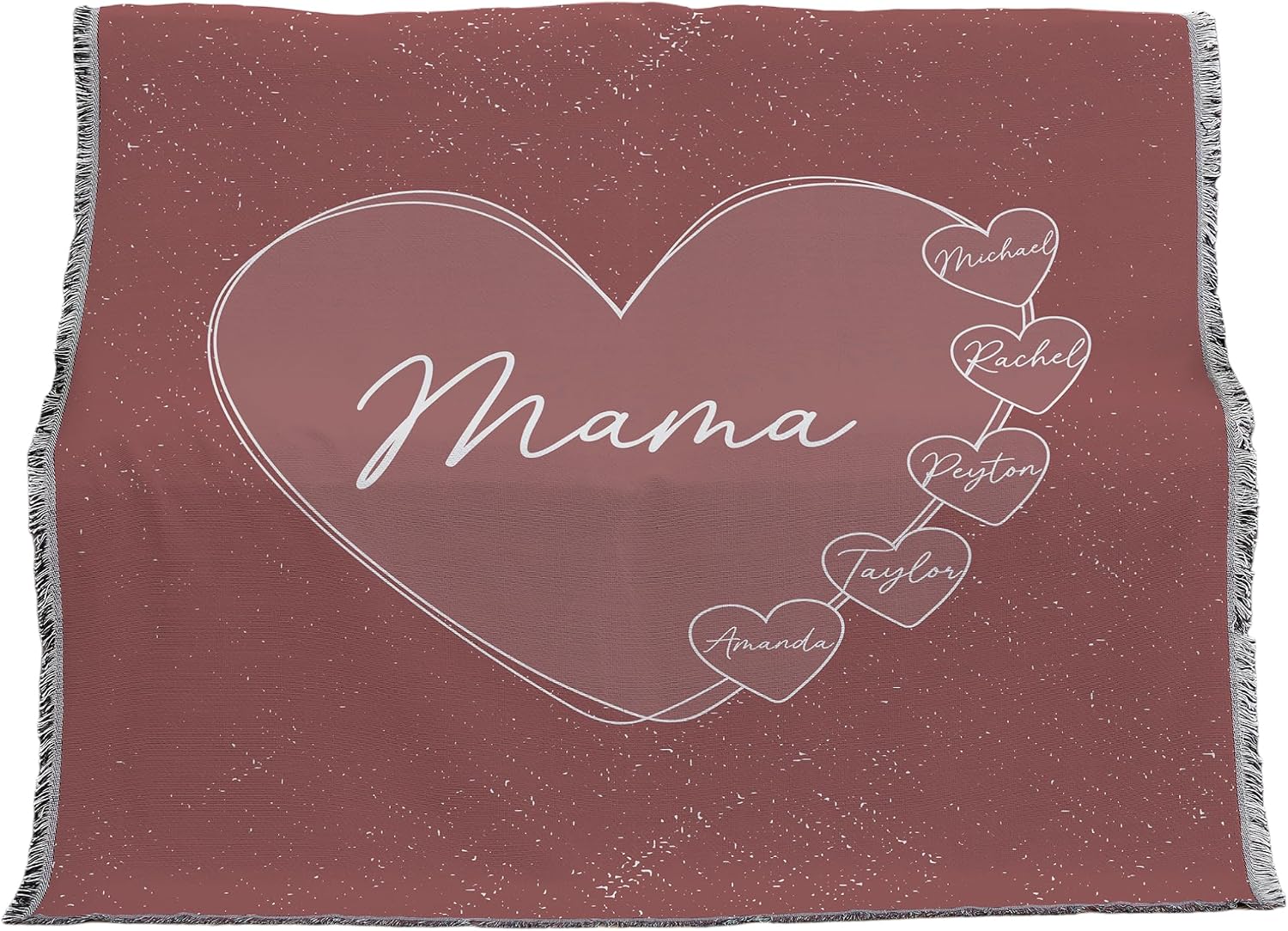 Personalization Universe A Mother's Heart Personalized 50" x 60" Sherpa Blanket