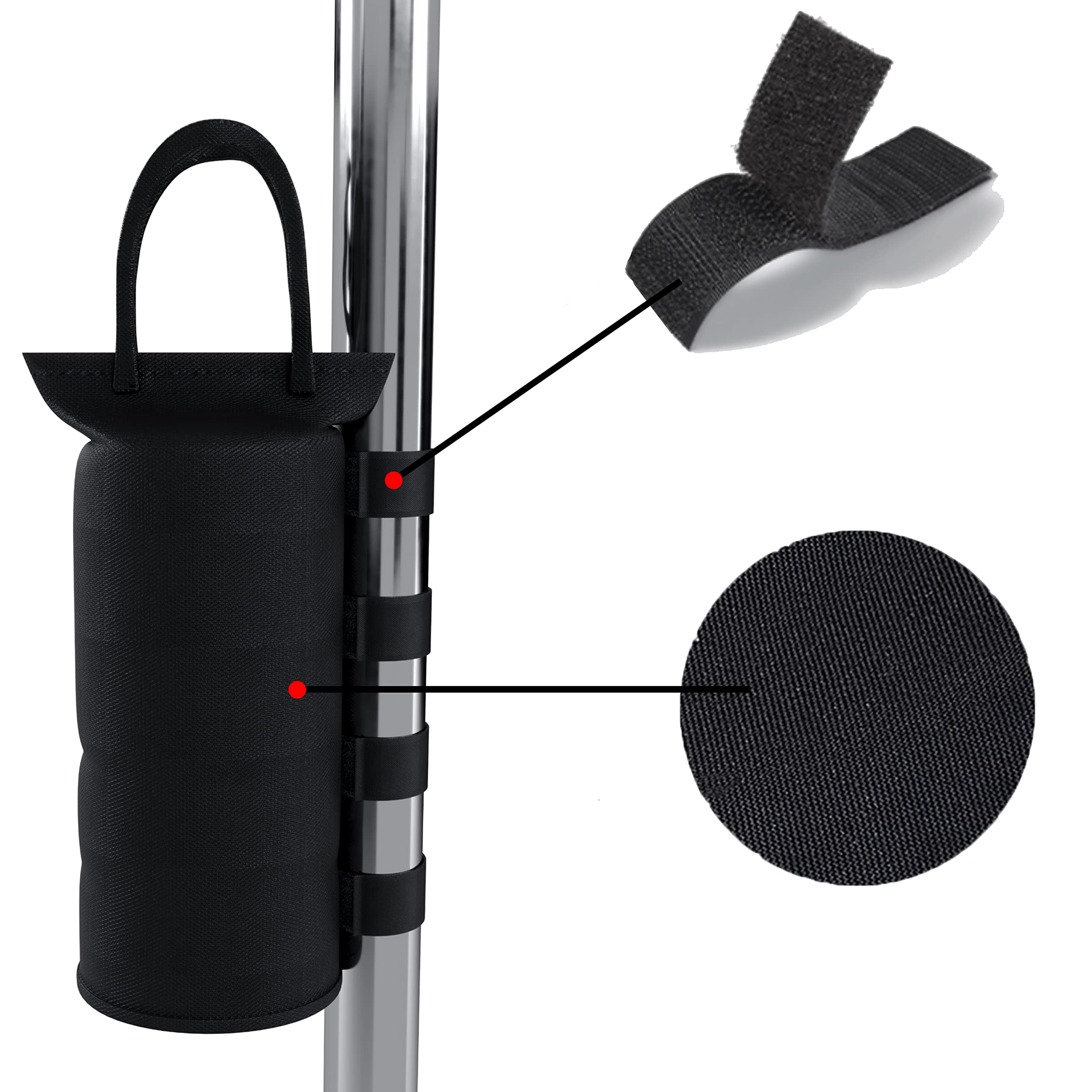 Set Da 4 Sacchi Di Sabbia Per Gazebo E Treppiedi – Con Ganci E Sacchetti Richiudibili, Tessuto Oxford Impermeabile, Ideali Per Fotografia E Attività All'aperto