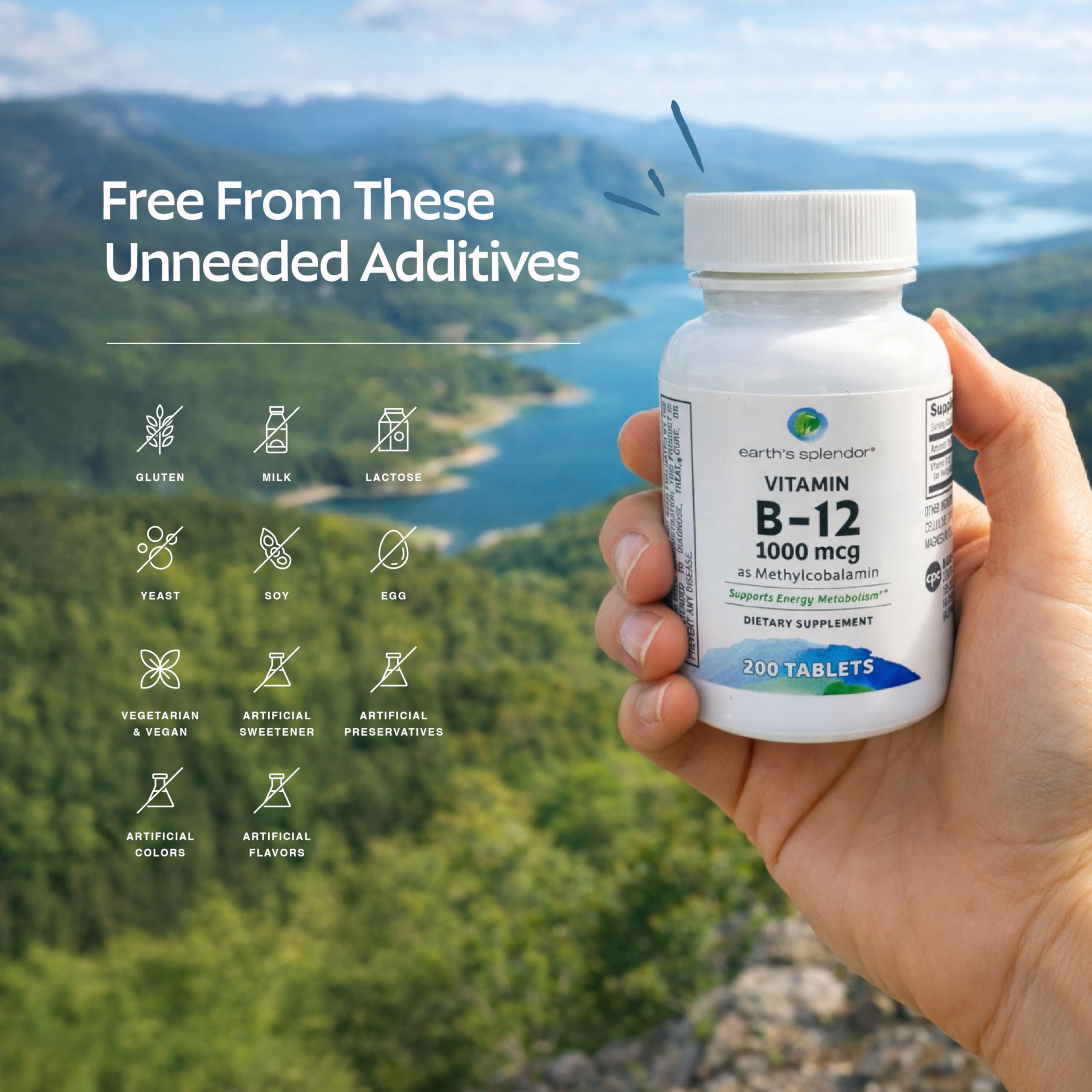 Vitamin B12 1000mcg Energy Support 400 Tablets — Amazon image 9