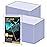 48 Count Top Load Card Holder, Sooez 35PT Top Load Card Protector, 3 x 4 Hard Plastic Card Sleeves, Baseball Card Protector, Rigid Toploading Card Case for Collectible Trading Sports Cards