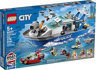LEGO City Police Patrol Boat 60277 Building Kit; Cool Police Toy for Kids, New 2021 (276 Pieces)