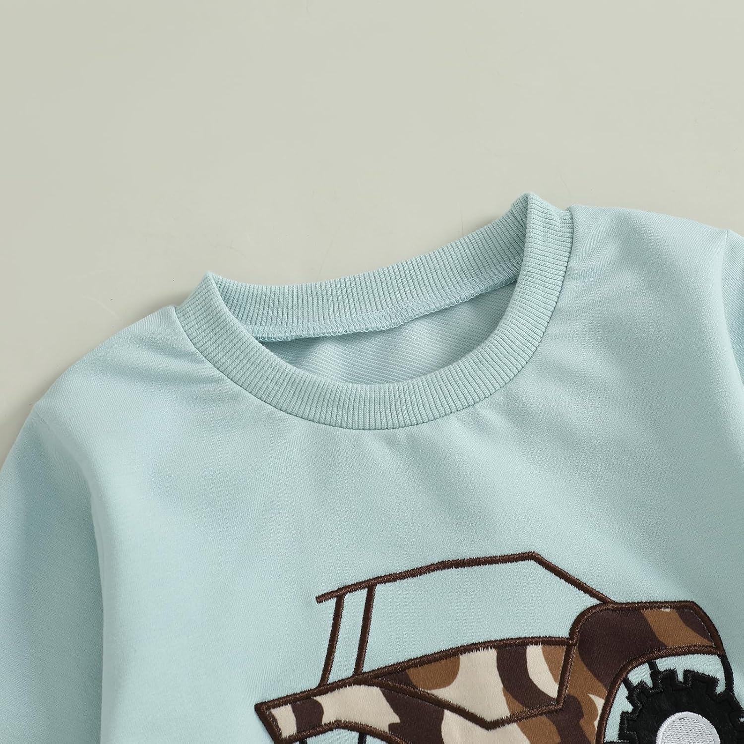 Toddler Baby Boy Hunting Outfit Deer Embroidery Camo Long Sleeve Shirt and Pants Two Piece Set Fall Clothes - Image 3