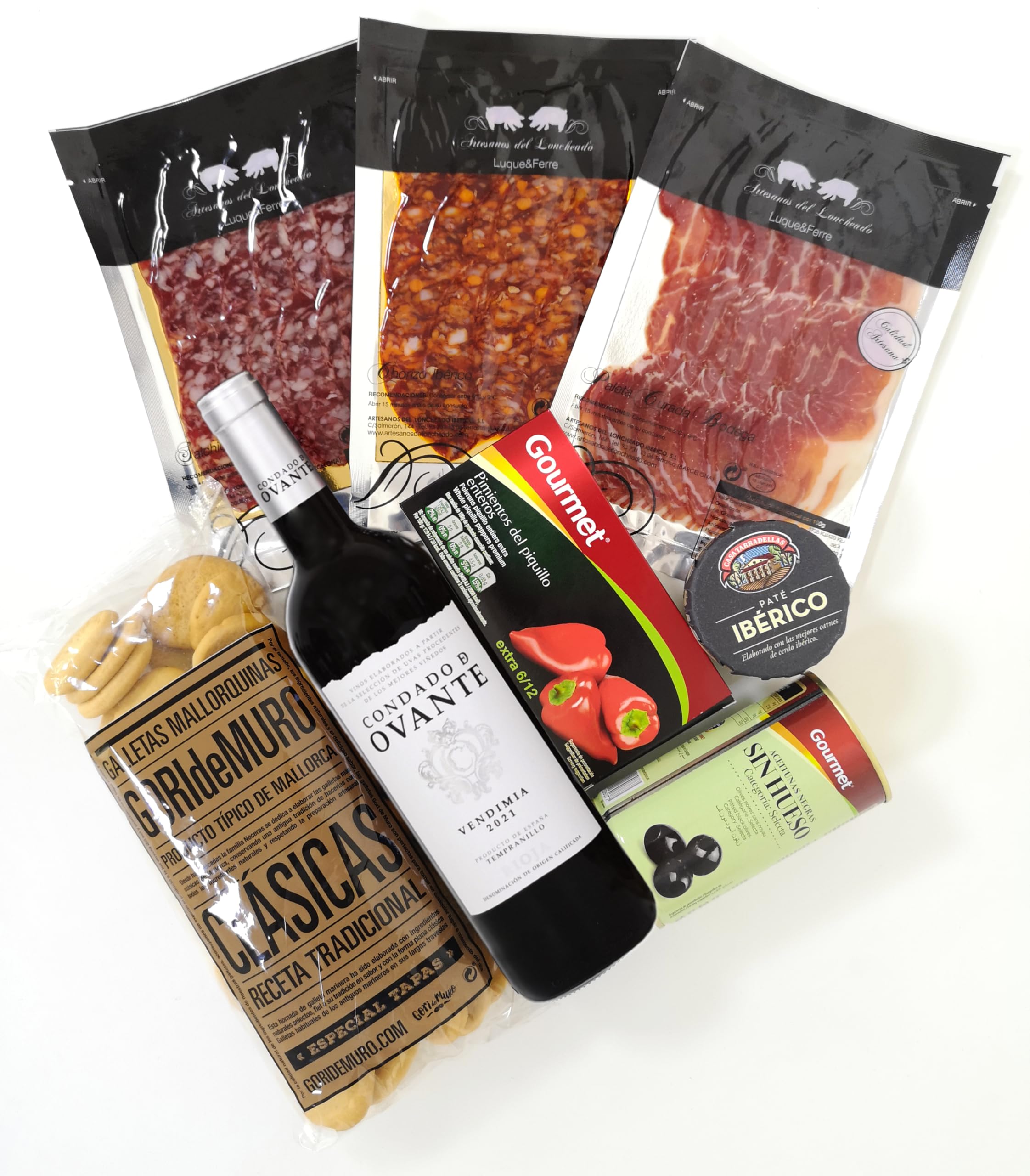 Geschenkbox mit Crackern aus Mallorca, detapasbox Mallorca. Geschenk mit spanischen Spezialitäten