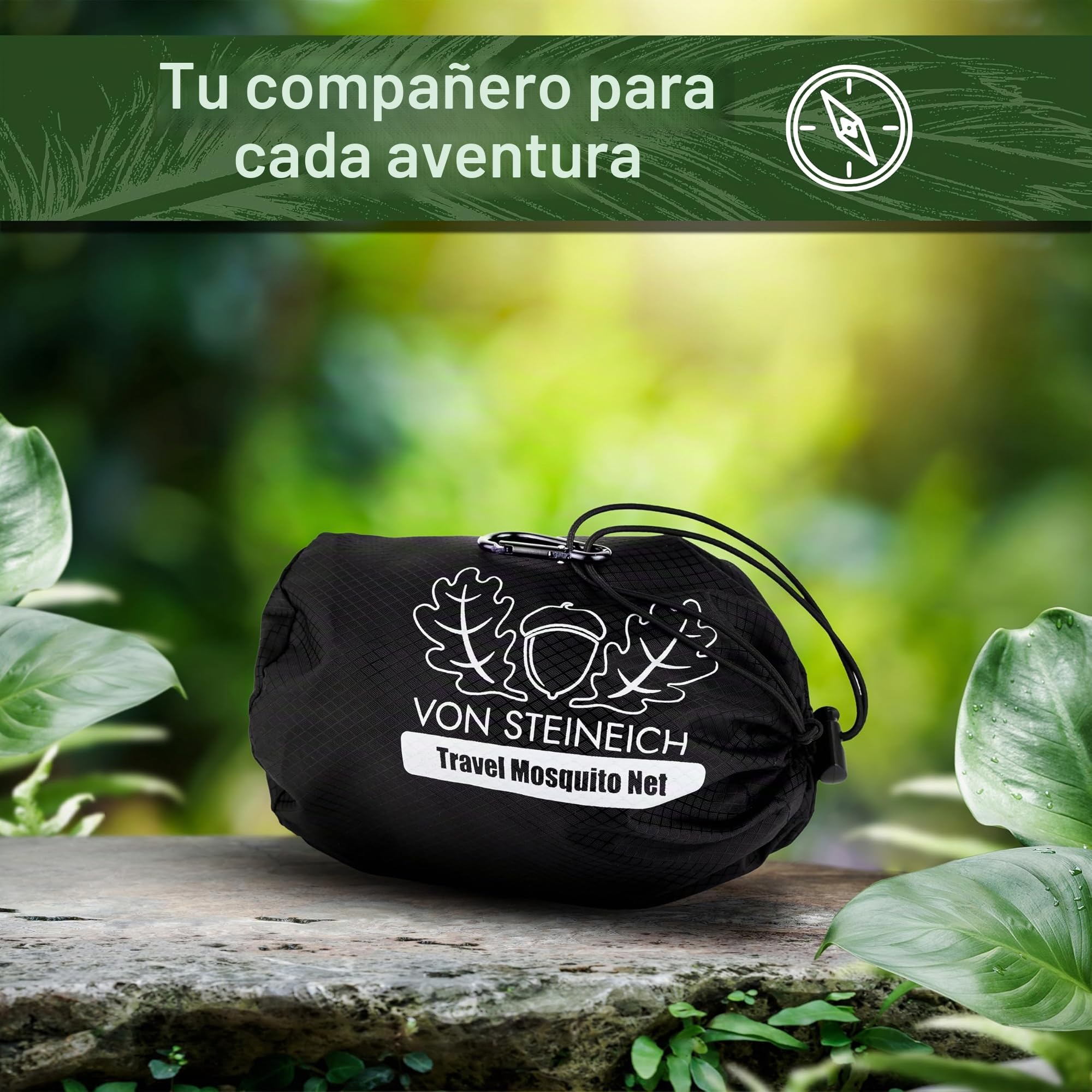 Mosquitera de viaje (220 cm x 170 cm, superligera, perfecta para senderismo, camping y vacaciones