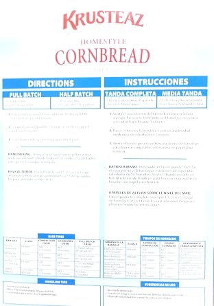 5 Pounds Krusteaz Homestyle Cornbread Mix Just Add Water Restaurant Quality