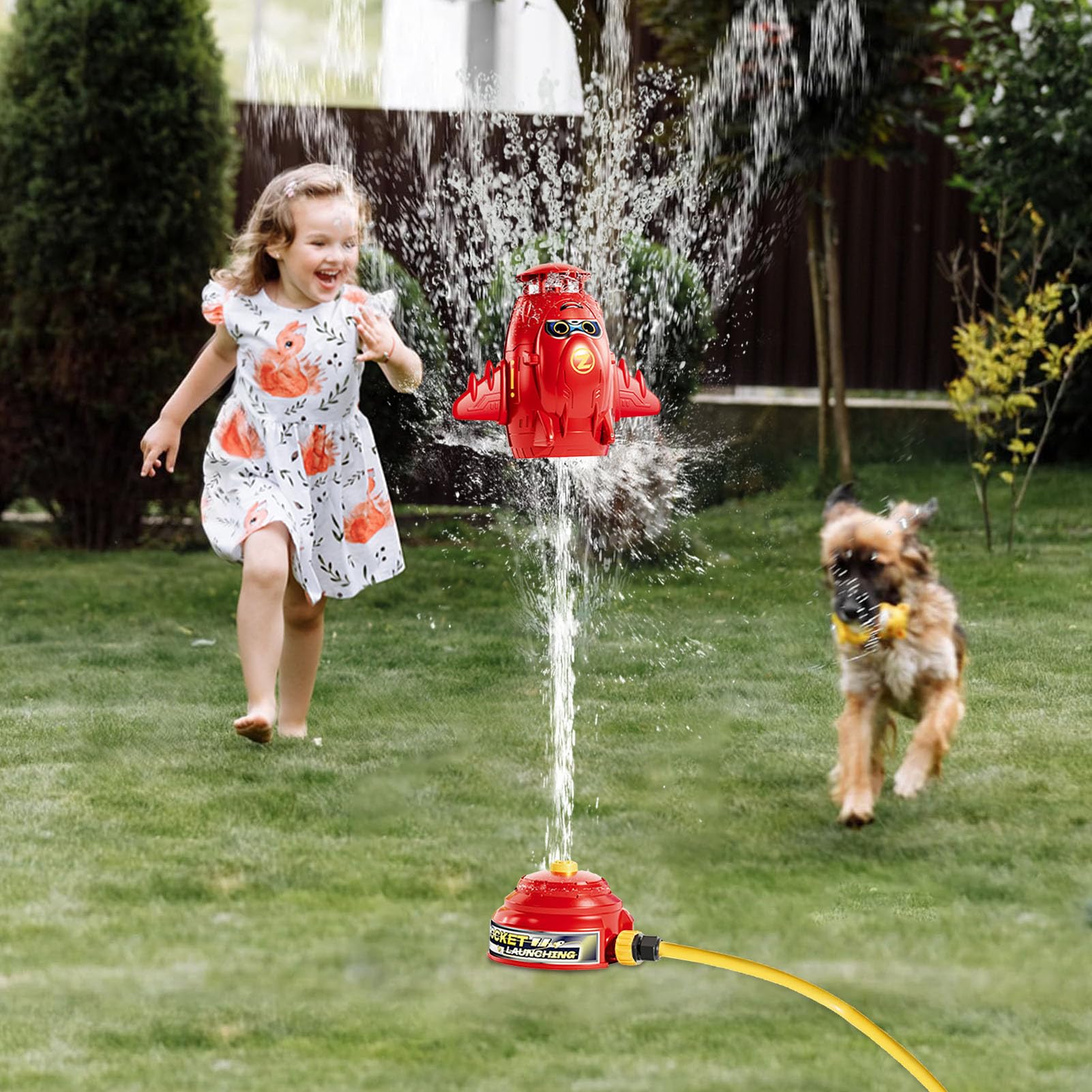 Jouets d'eau Pulvérisation Funmo Rocket Arroseur d'eau pour Enfants - pour l'Extérieur Jouet