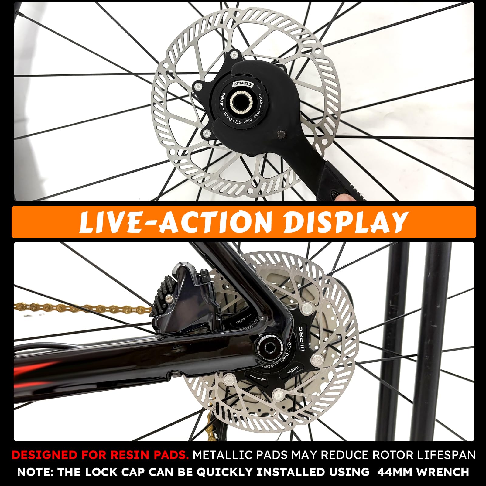 RACEDUEL SM-RT56 - Rotor de freno de disco de bicicleta de 160 mm y 180 mm con 6 pernos, rotores de bicicleta de acero inoxidable, apto para bicicleta de carretera, bicicleta de montaña, BMX MTB