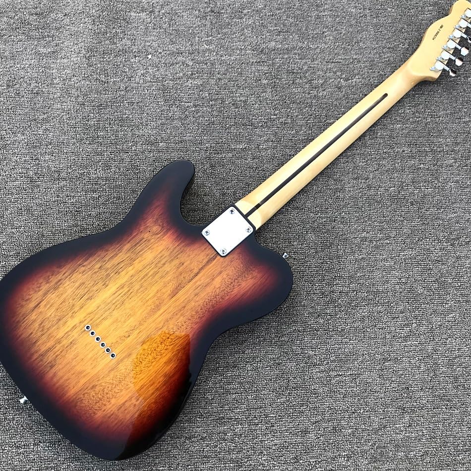 Chitarra elettrica TELE personalizzata color tramonto con tastiera in palissandro e hardware cromato - Professionale Guitarra Electrica