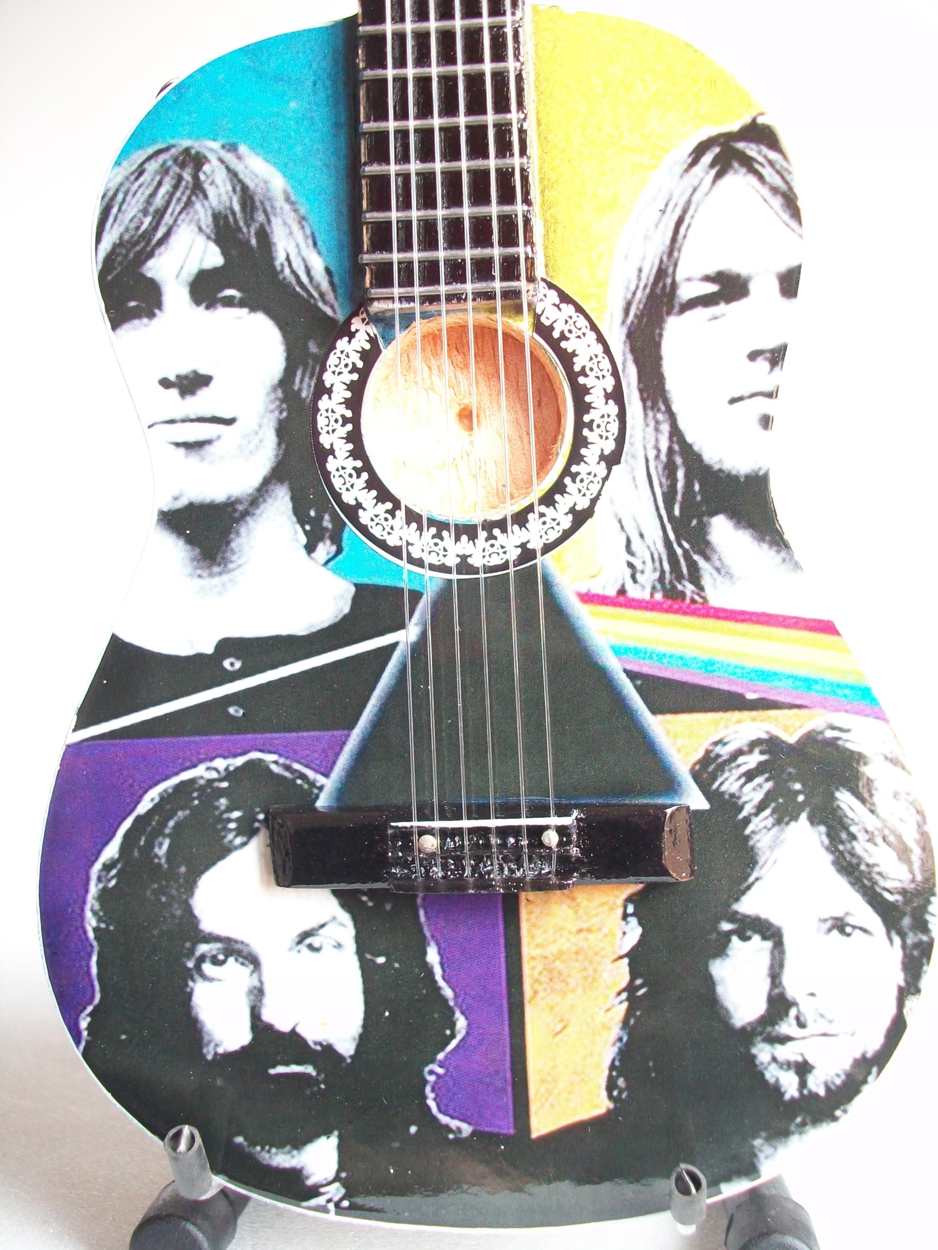 Chitarra acustica in miniatura da collezione Pk Floyd