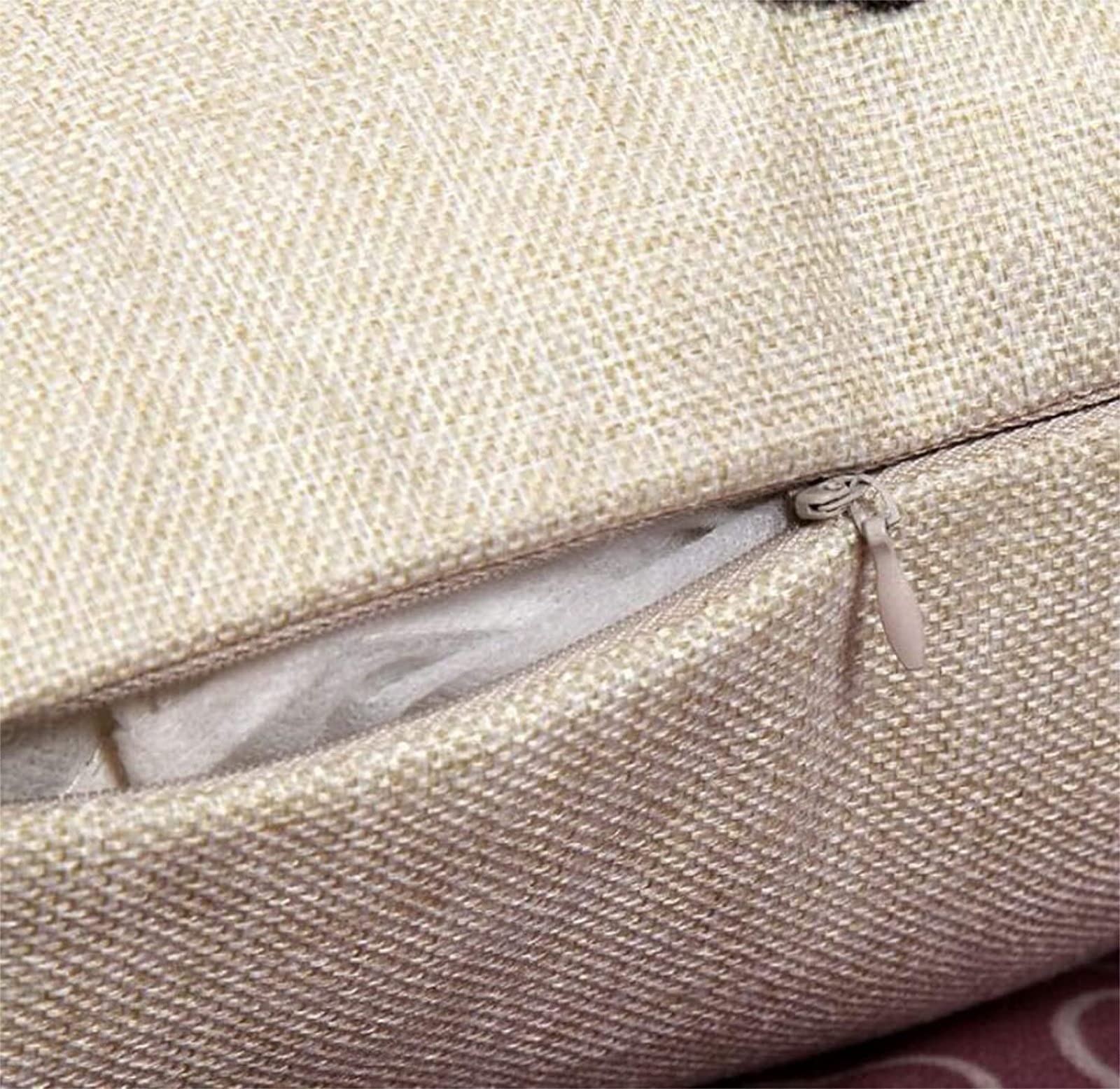 Sofa Fundas Cojines 60x60 Pack de 4 Cuadrado,Funda de Almohada Lino con Cremallera Invisible,Funda de Cojín Decoración para Hogar Sala Cama Jardín Silla Coche-geometría