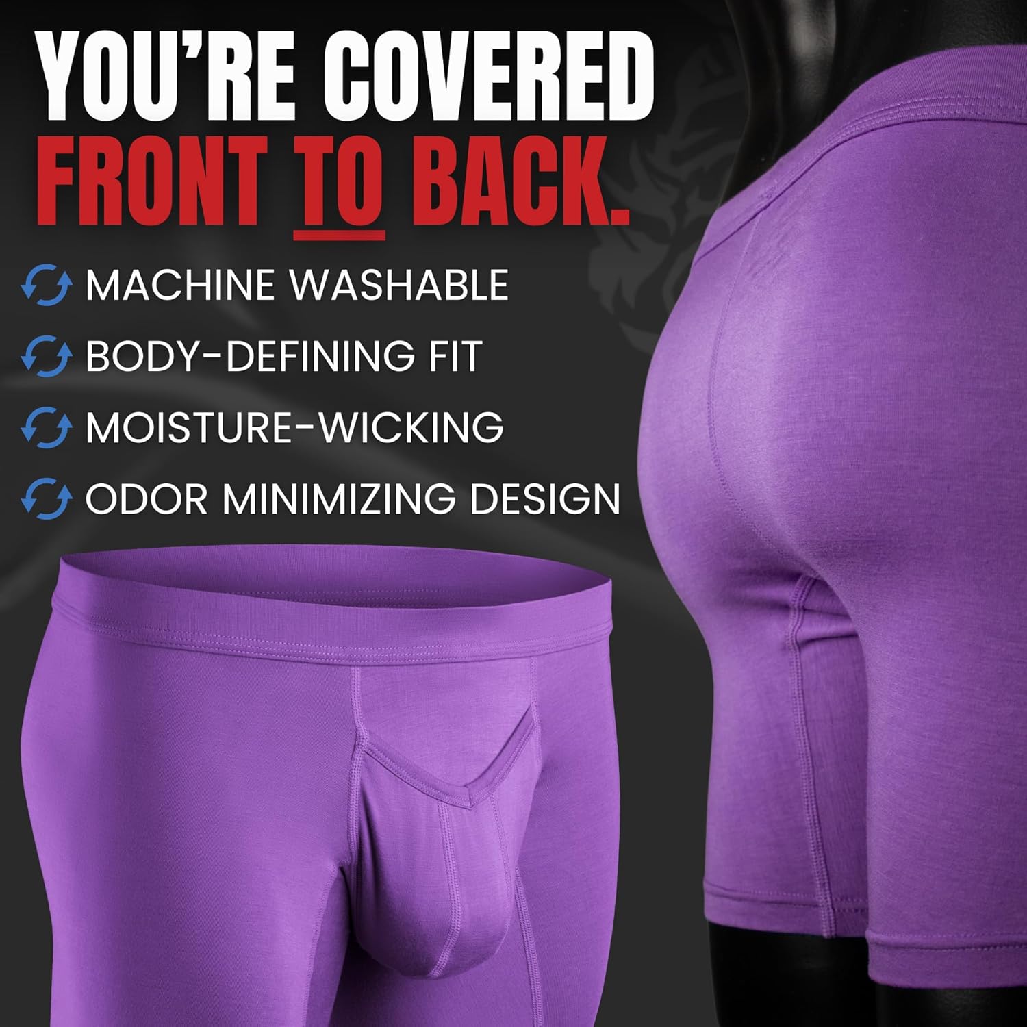 Real Men Bulge Enhancing Pouch Underwear for Men – 1, 3 and 6 Pack Set - Modal Boxer Briefs ABCD Pouch - Image 7