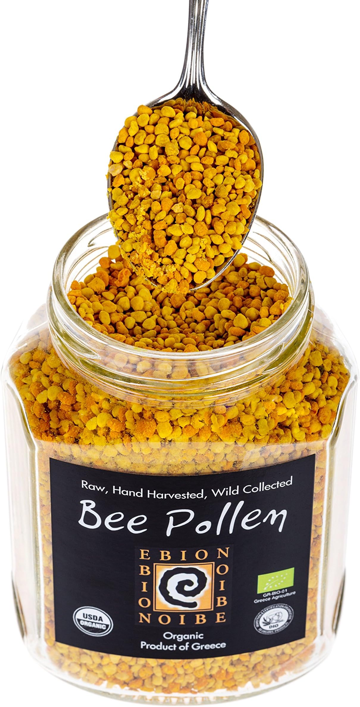 Wild Raw Organic Superfood Greek Bee Pollen Unheated Untreated - Hand Collected in the Arta Mountains of Greece (SHIPS FROM OUR FREEZER) (250 grams)USDA OrganicEU Organic