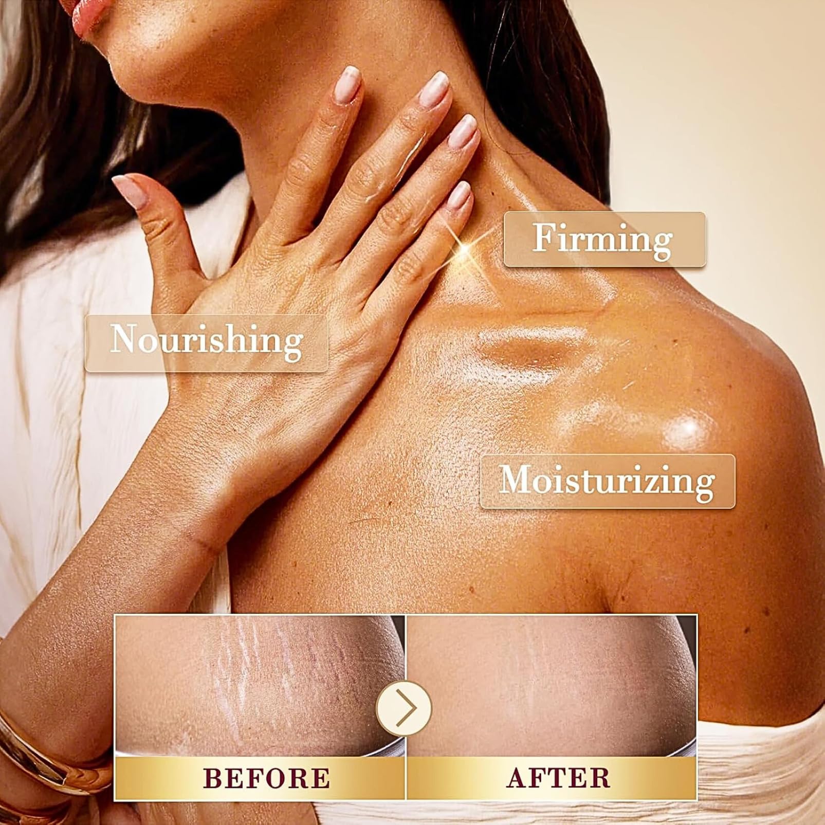 2 PCS Magic Firming Body Oil, Magic Luxury Body Oil, After Shower Skin Oil For Women, Massage Oils for Scars, Wrinkles, Fine Lines & Stretch Marks, Natural Body Moisturizing Oil Skin Care - Image 3