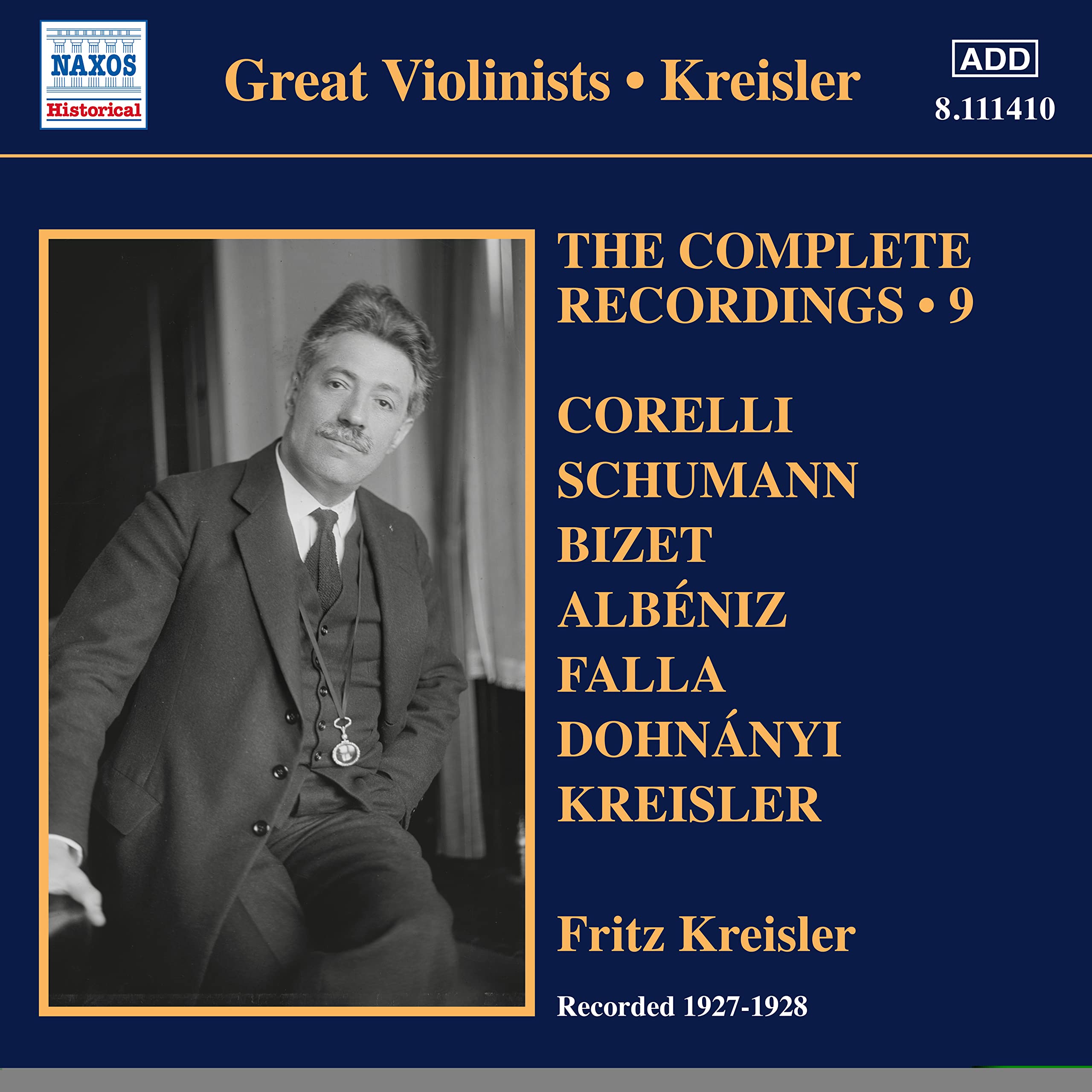 Fritz Kreisler - The Complete Recordings, Vol. 9
