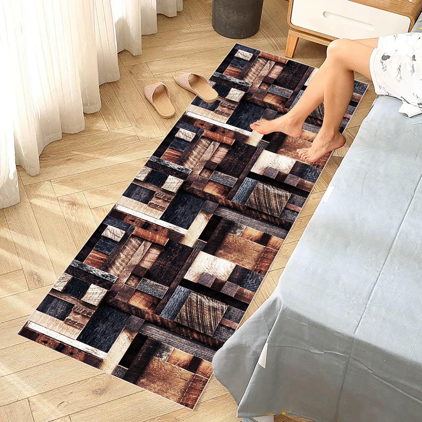 Bieżnik na korytarz, antypoślizgowy, 50 x 400 cm, chodnik do kuchni i wejścia, nadaje się do prania, chodniki do przedpokoju, kuchni, chodnik, dywan podłogowy, do przedpokoju, salonu, korytarza
