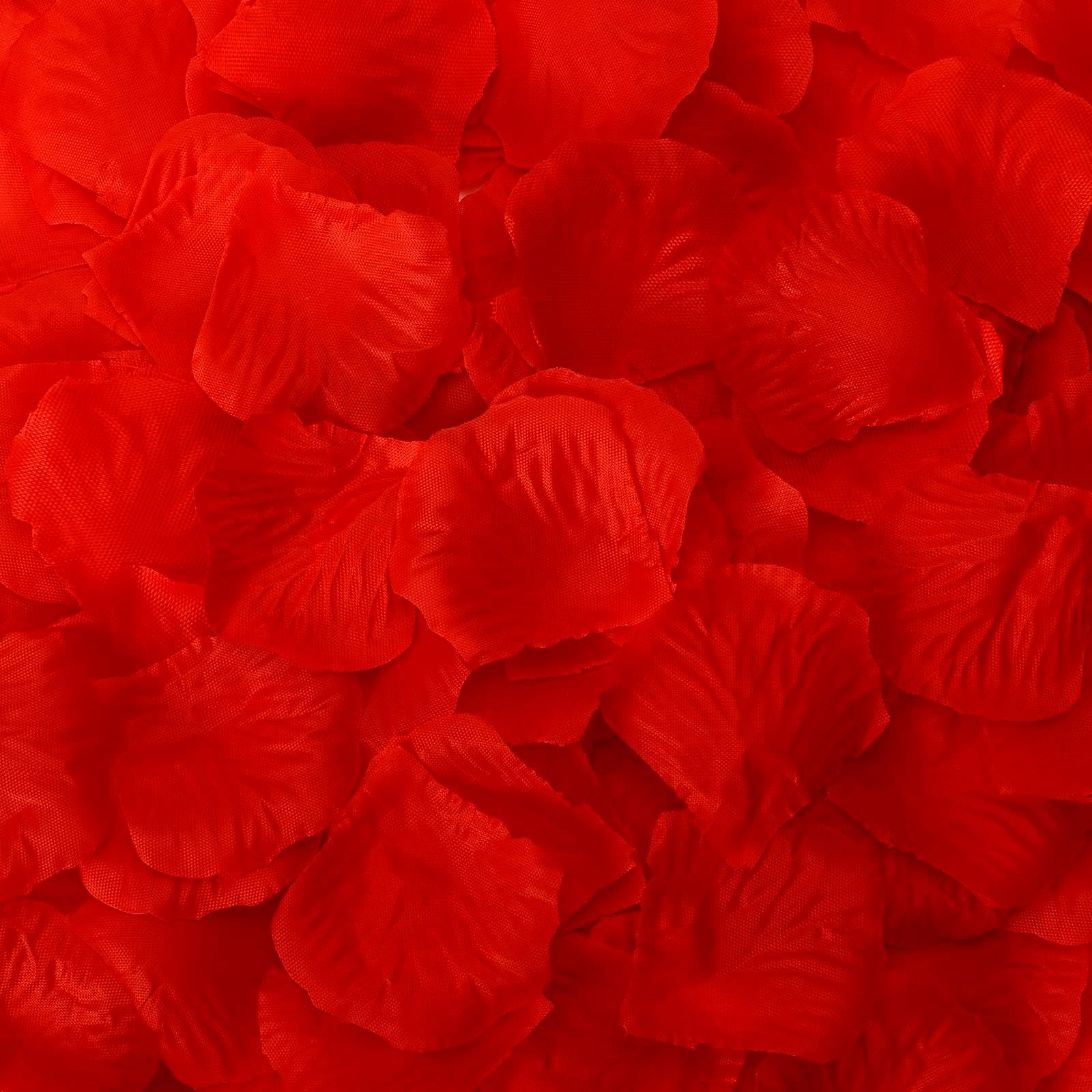 3000 Pcs Romantic Rose Petals, KUTONTECH Reusable Artificial Fake Red Silk Rose, Love-Filled Flower Petals Decorative for Wedding, Birthday Party, Valentine’s day Decorations, Rose-red.