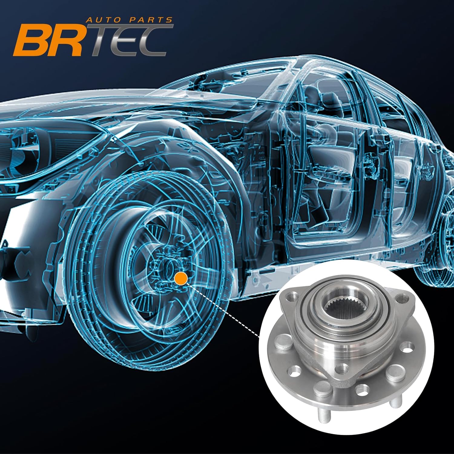 513089 2 Pack Front Left/Right Wheel Hub and Bearing Assembly for Chrysler 300M/Concorde/Intrepid/LHS/NEW Yorker/Prowler, for Dodge Intrepid for Eagle for Plymouth Prowler 5 Lugs