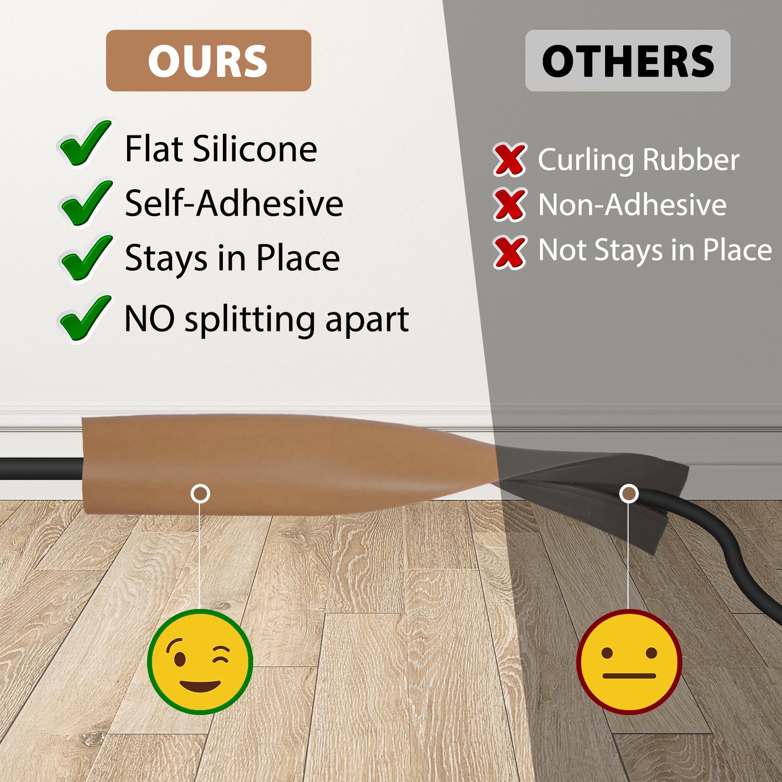 Canalina Passacavi Pavimento Calpestabil Protezione Cavi per Uffici e Concerti Prevenzione Rischi d'Inciampo - 4