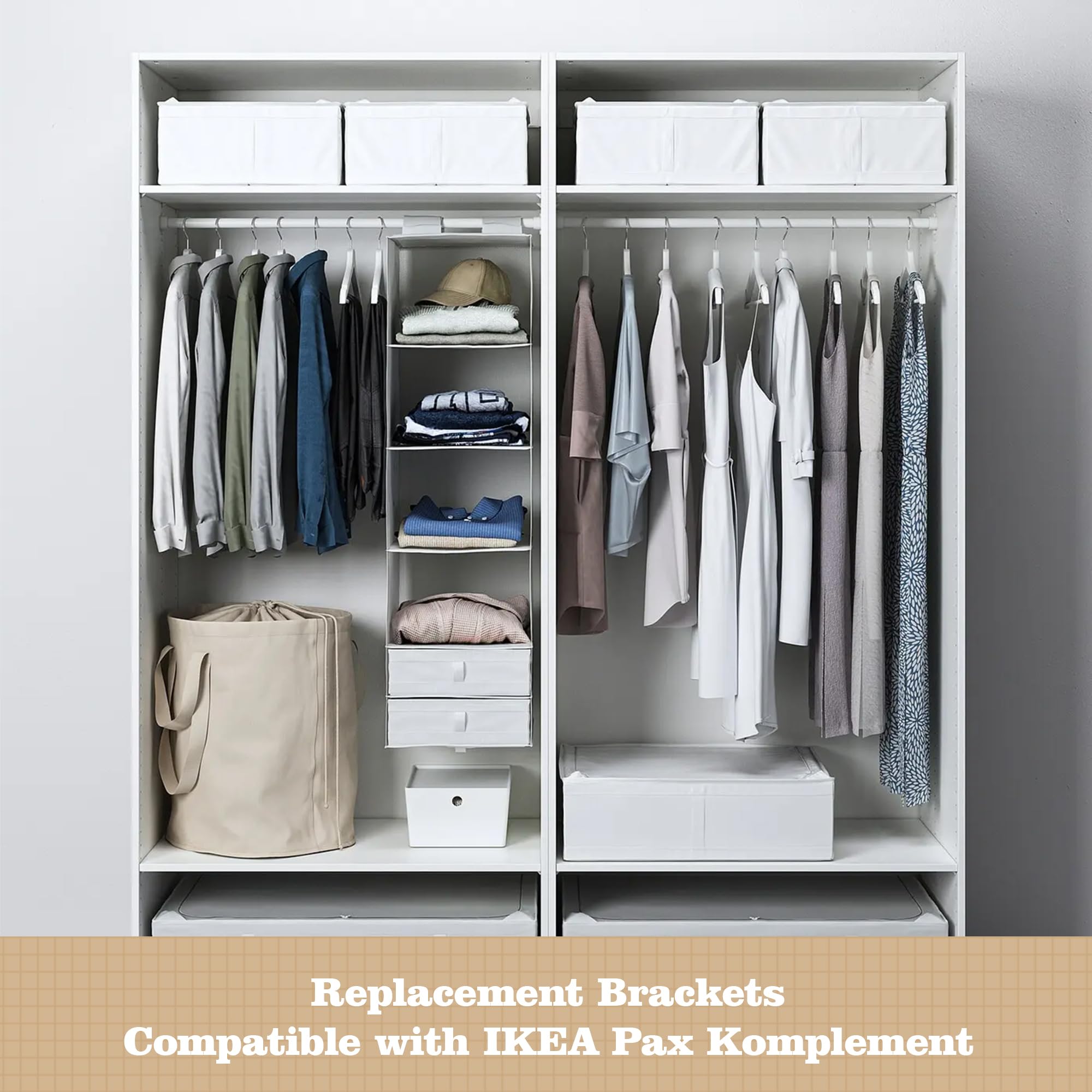 Amazon.com: Sevomie Replacement Brackets Compatible with IKEA Pax