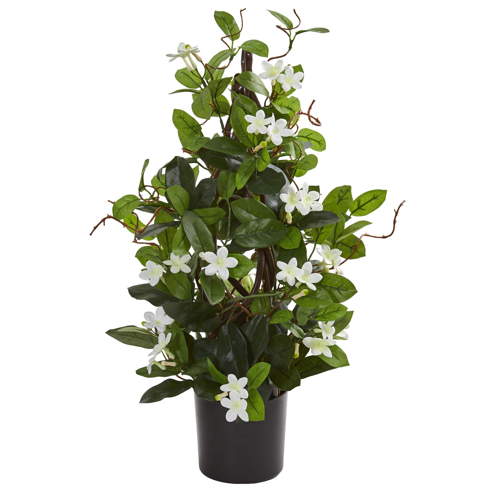 Faux Stephanotis blanc en soie plante grimpante artificielle intérieur 61cm
