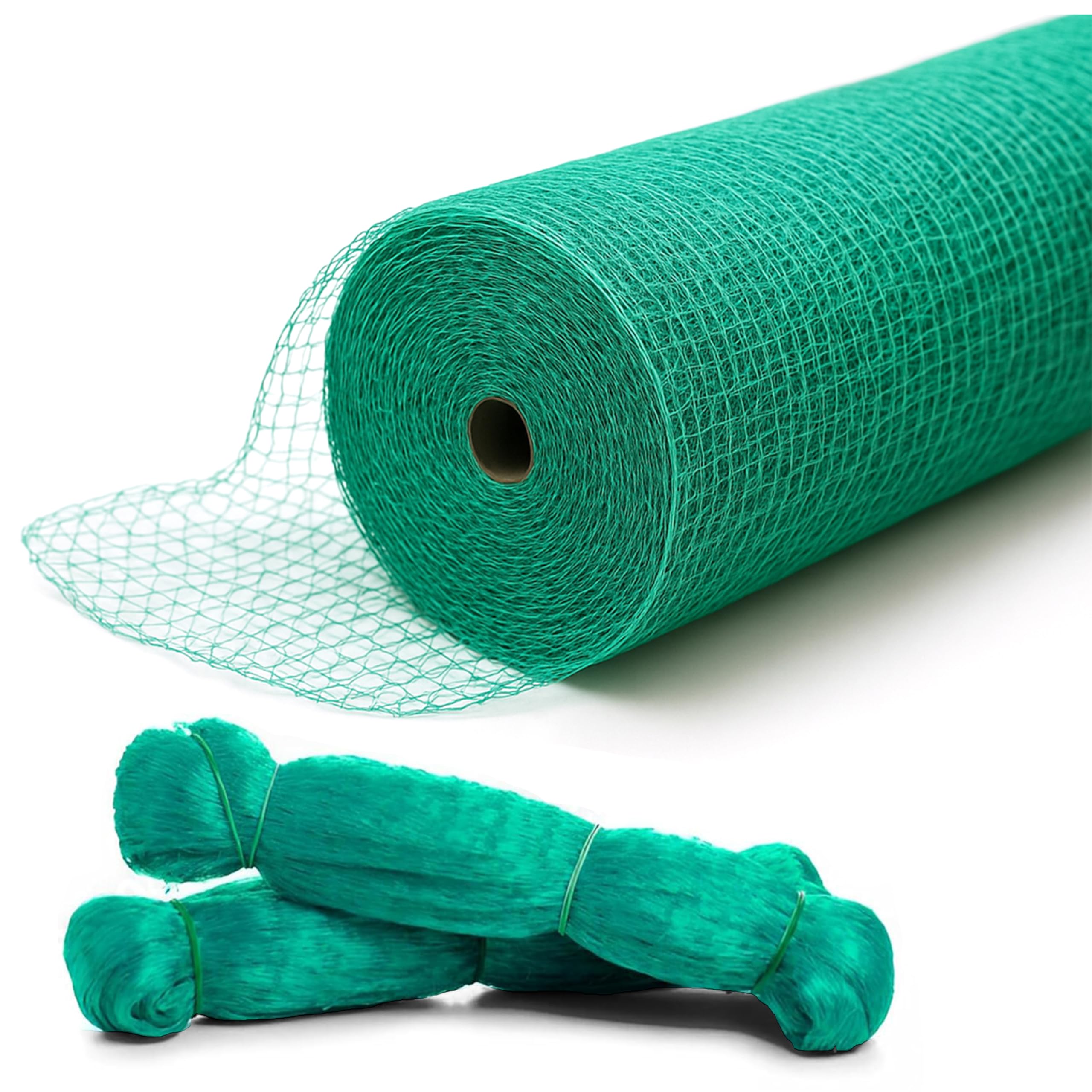 4m X 5m Green Garden Netting for Plants Fruit Veg Patch Grass Seeds, Anti Bird Netting, Pond Mesh Netting Cover, Plant Mesh Netting Lawn Protection Garden (6)