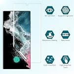 EGV 3 Pack Compatible for Samsung Galaxy S22 Ultra Screen Protector Flexible TPU, Full Coverage, Scratch Resistant, Easy Installation, Case Friendly, Bubble Free